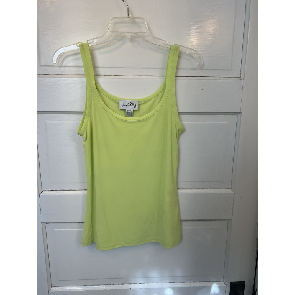 Joseph Ribkoff Designer Couture Chartreuse Sleeveless Camisole Top 8